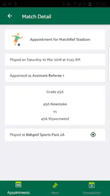MatchRef android App screenshot 4